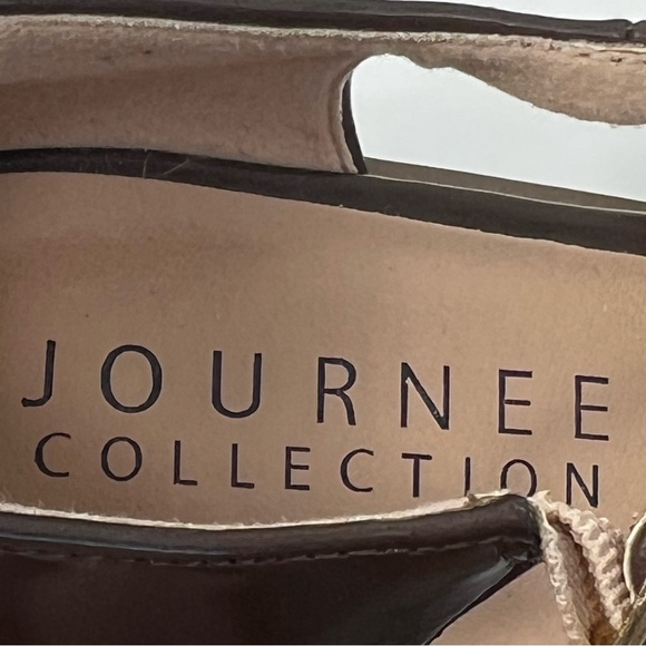 Journee Collection Dark Brown Block Heel Mules - Picture 8 of 9